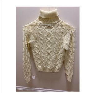 Vintage cable knit turtleneck